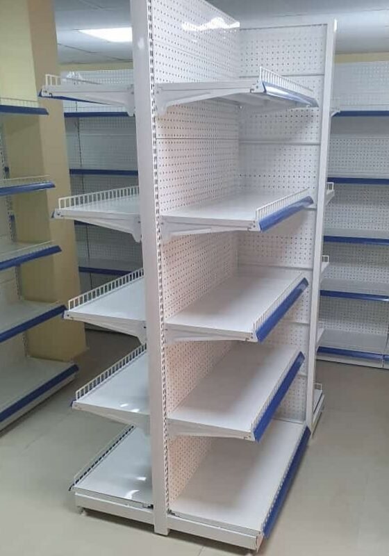 Double Sided Supermarket Shelve