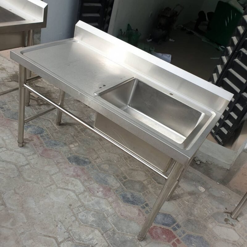 Double Bowl Sink with Side