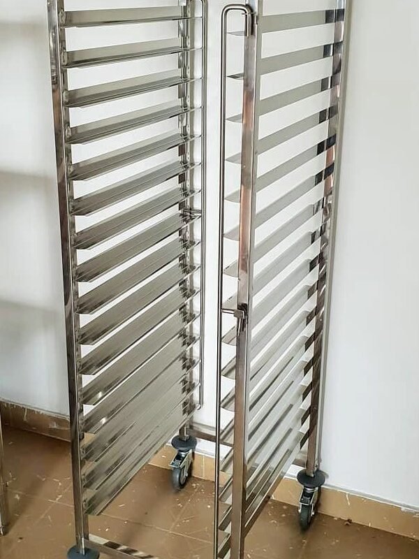 Stainless Tray Trolley